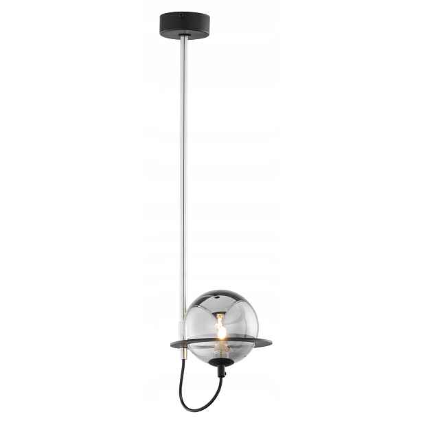 Stropní svítidlo Planet Černá Stříbrná Skleněná Stínidlo 1xG9 Závěsná lampa Pokoj