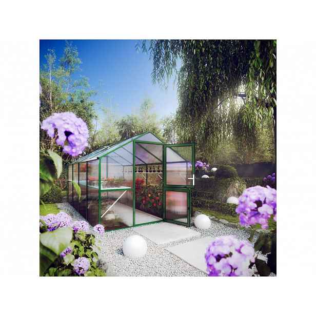 Zahradní skleník KGT Rose IV 4,3 x 2,3 m, zelená