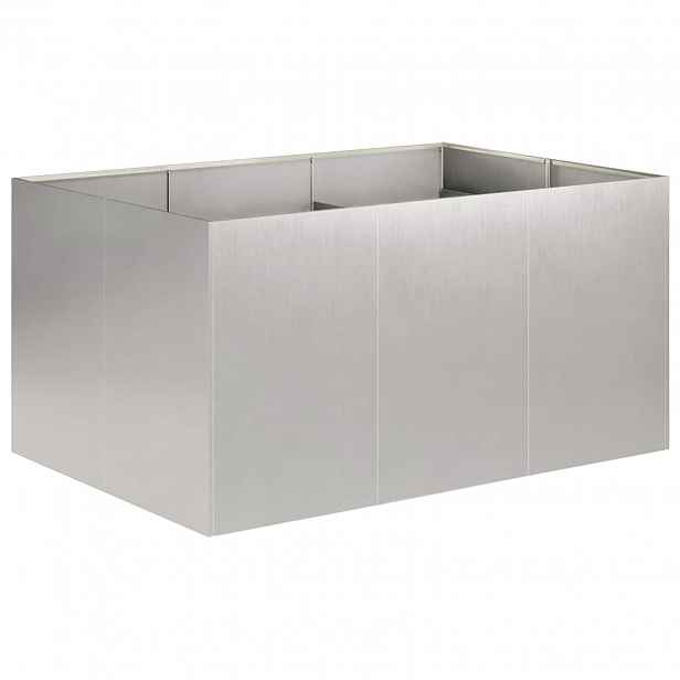 vidaXL Zahradní pěstebník Stříbrná 120 x 80 x 60 cm Nerezová ocel
