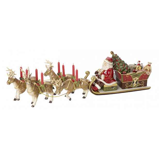 Villeroy & Boch Christmas Toys Memory hrací skříňka Santa na saních
