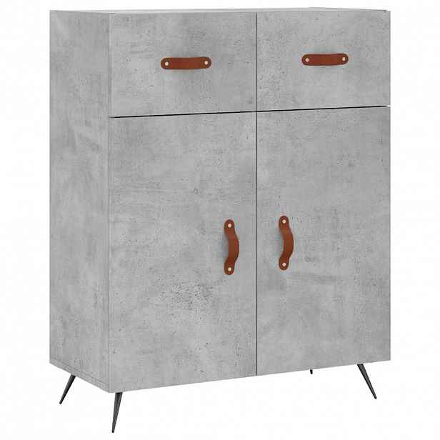 vidaXL Příborník betonově šedý 69,5 x 34 x 90 cm kompozitní dřevo