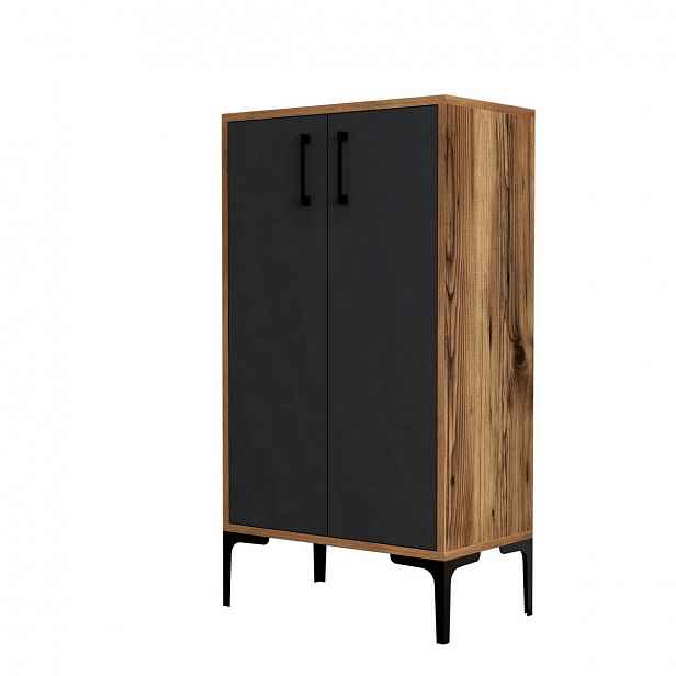 Botník Prag Walnut and Anthracite