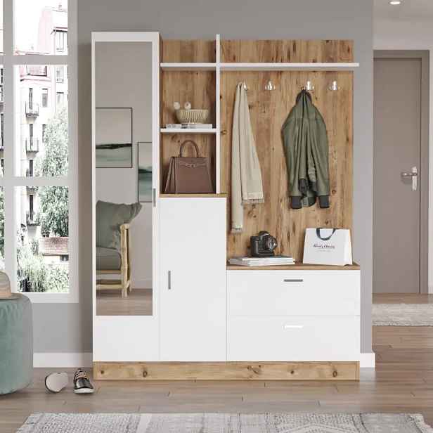 Casarredo Předsíňová sestava JOPLIN, bílá/borovice