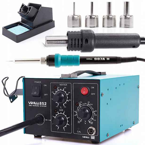Pájecí Stanice Pájecí Pero 2V1 Hot-air 852 S Kompresorem Techrebal
