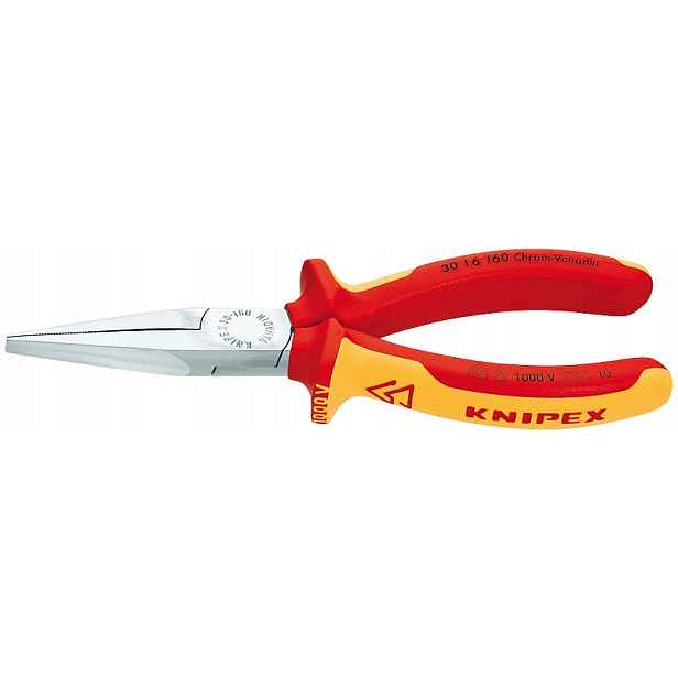 Ploché Prodloužené Izolované Kleště 160 MM
