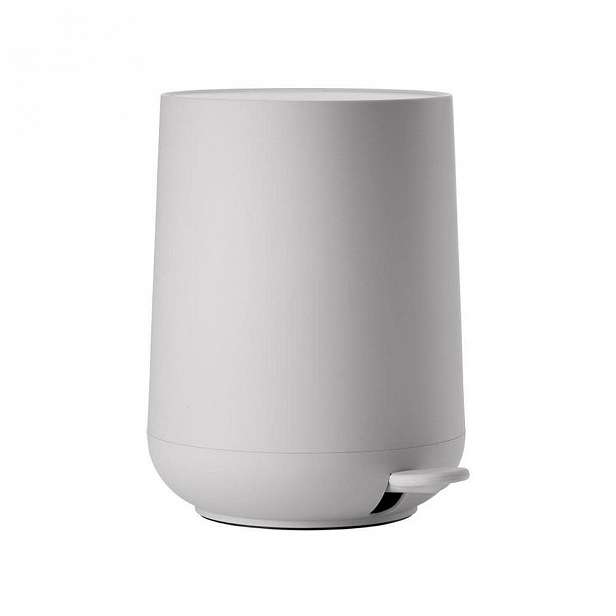 Světle šedý pedálový odpadkový koš Zone Nova One, 5 l