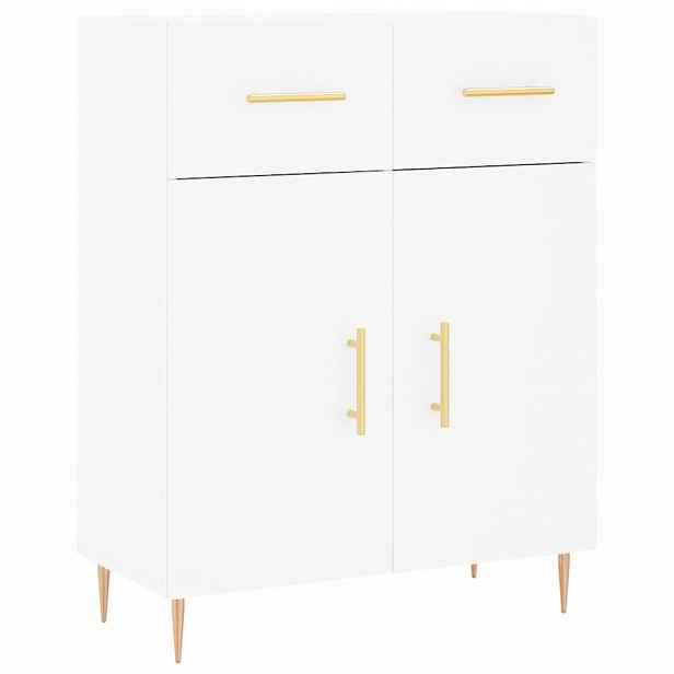 vidaXL Příborník bílý 69,5 x 34 x 90 cm kompozitní dřevo