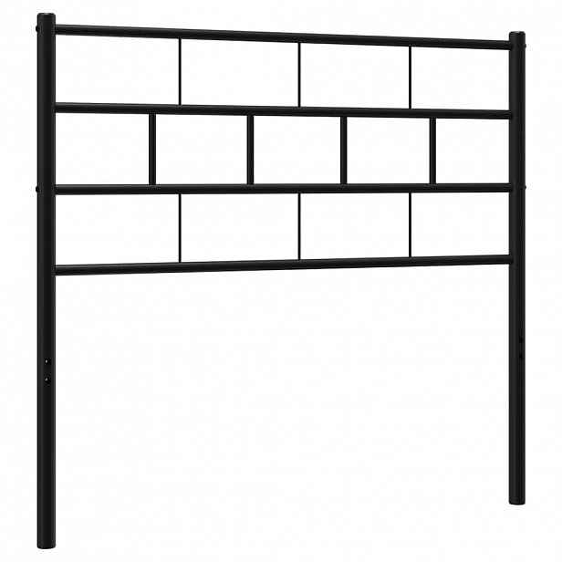 vidaXL Kovové náhradní čelo postele černé 75 cm