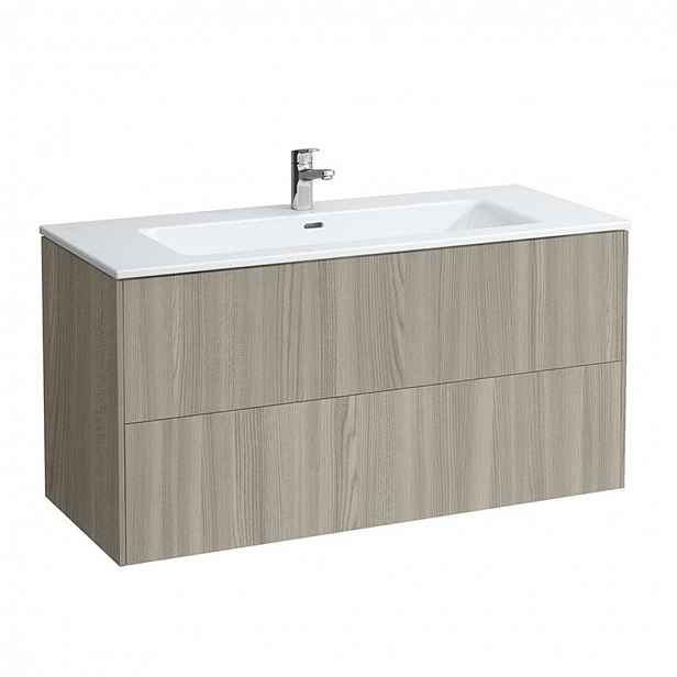 Laufen Pro S - Skříňka s umyvadlem, 120x50x61 cm, 2 zásuvky, světlý jilm H8649632621041