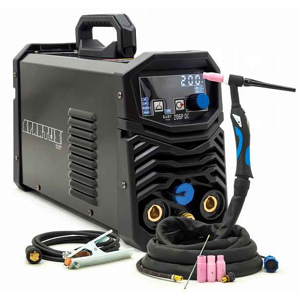Svařovací stroj Spartus EasyTIG 206P DC držák Spe 17 4 m Tig Mma 230V 200A Hf Lift