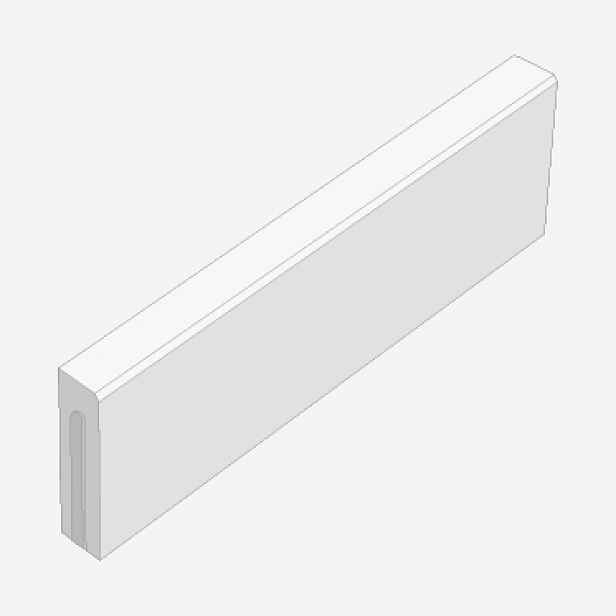 Obrubník chodníkový Presbeton ABO 16-10 hladký přírodní 80×1000×250 mm
