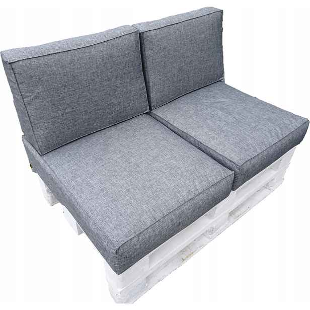 Polštáře na Jednu Euro-paletu sada 4 ks 80 X 60 Silver 23