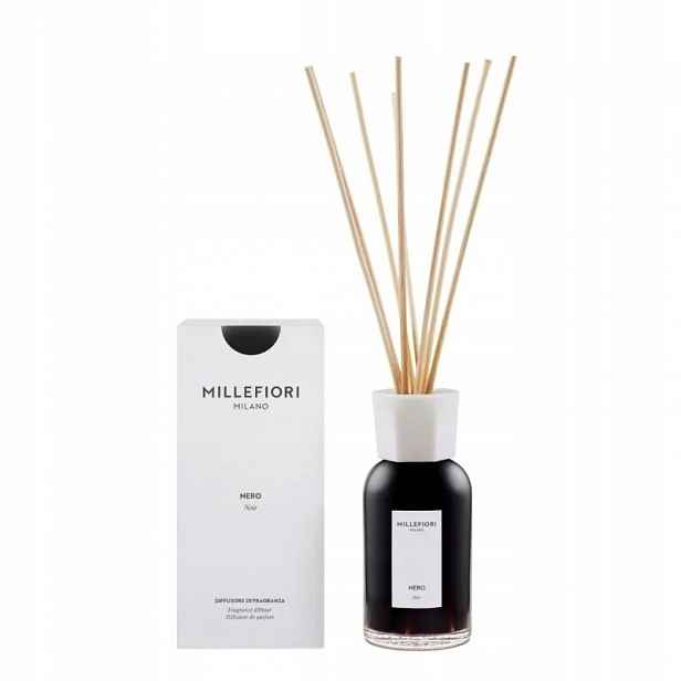 Vonné tyčinky 250 ml Nero 77DDNR Millefiori Milano