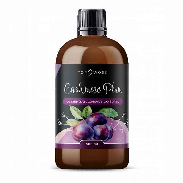 Vonný olej do svíček Cashmere Plum 500 ml, vůně do parafínového vosku