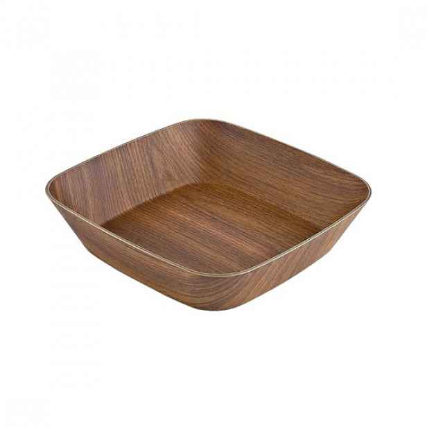 Čtvercová salátová mísa, polystyren, 24,5 × 24,5 × 6 cm - Viejo Valle