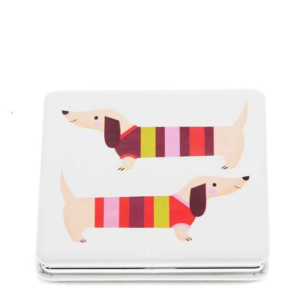 Kosmetické zvětšovací zrcadlo 7x7 cm Sausage Dog – Rex London
