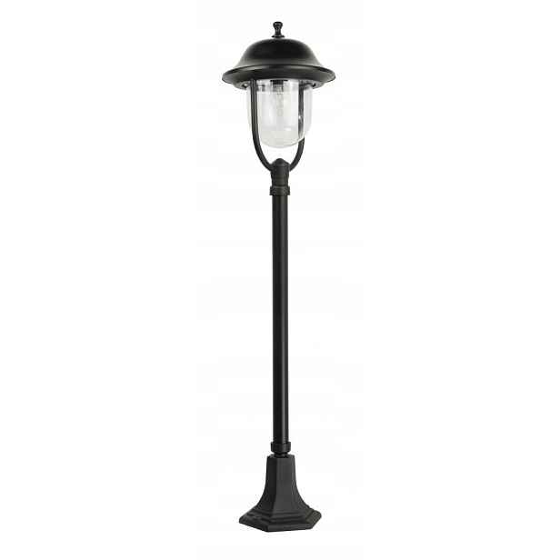 Stojací venkovní lampa, zahradní sloupek retro 117 cm černá IP43 Su-ma