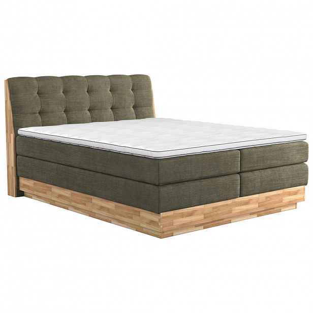 POSTEL BOXSPRING, 200/200 cm, zelená