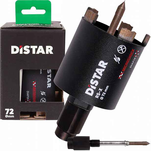 Vrták Distar Rs-x Centrum 72x70 M16 M18 Betony