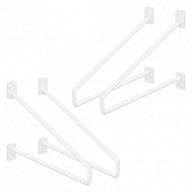 ML-DESIGN DRŽÁK NA POLICE, sada 2 ks, 265 mm, bílý