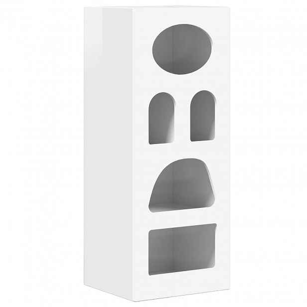 vidaXL Servírovací skříň ELST Vysoce lesklá bílá 40 x 35 x 100,5 cm