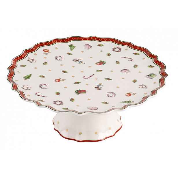Villeroy & Boch Toy´s Delight vánoční podnos na dort, 21 cm, bílá