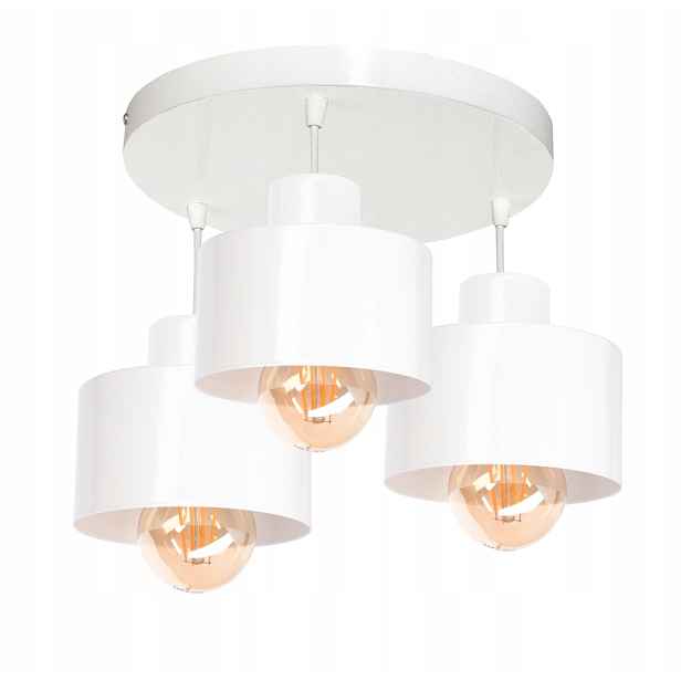 Závěsné stropní svítidlo Loft 3 bílá černá Led stropní lampa