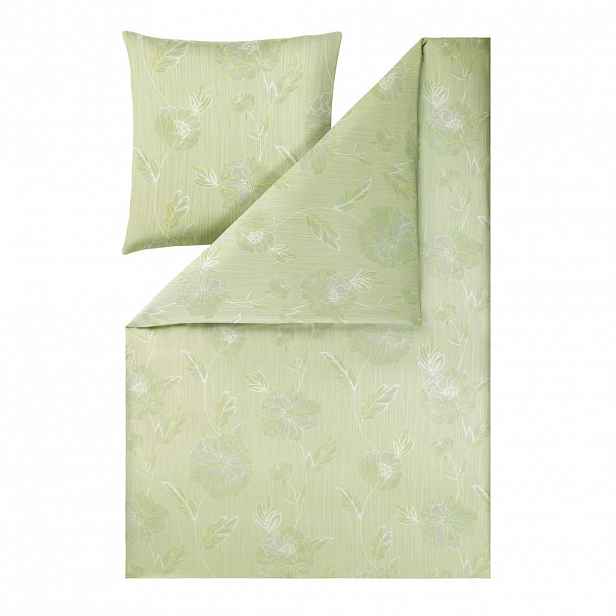 Estella POVLEČENÍ, interlock jersey, zelená, 140/200 cm