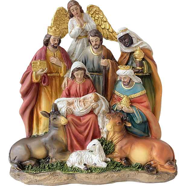 Figurka Betlém Svatá Rodina Tři Králové 14,5 cm vysoká Svátky