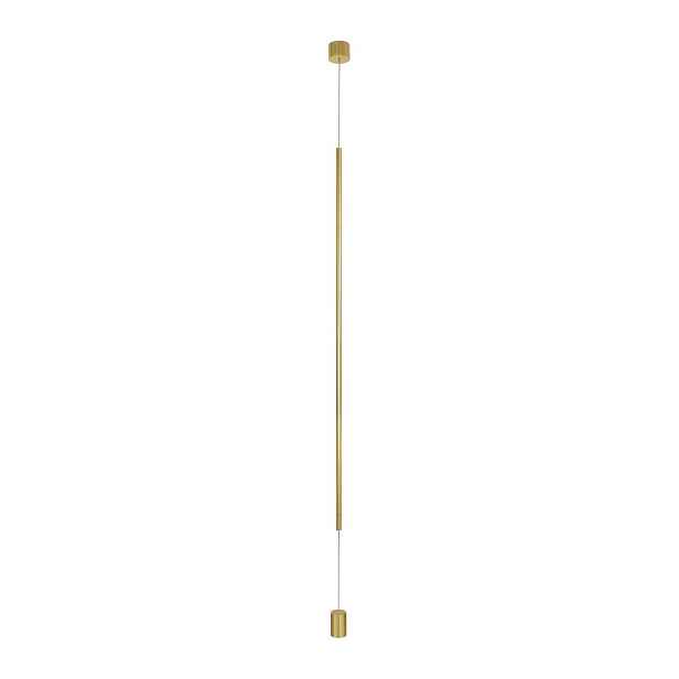 Hliníková LED stojací lampa v mosazné barvě (výška 300 cm) Elettra – Nova Luce
