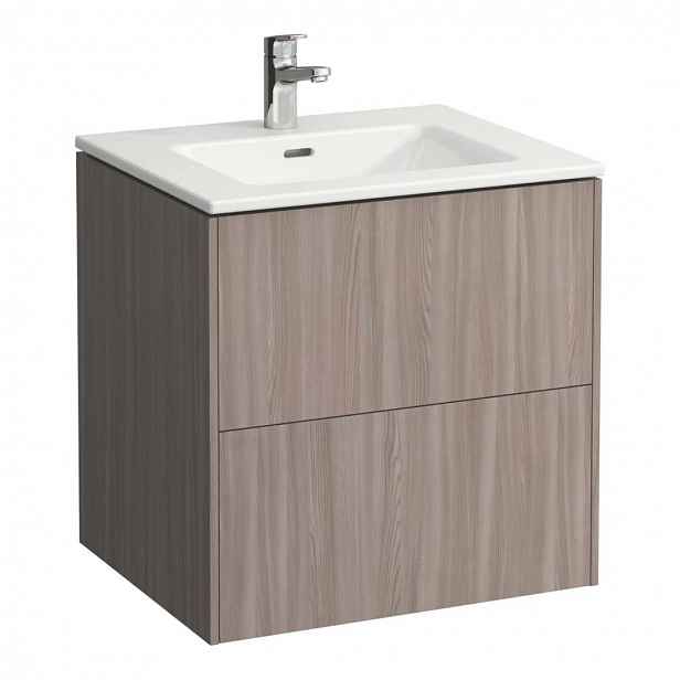 Laufen Pro S - Skříňka s umyvadlem, 59x60x49 cm, 2 zásuvky, světlý jilm H8649602621041