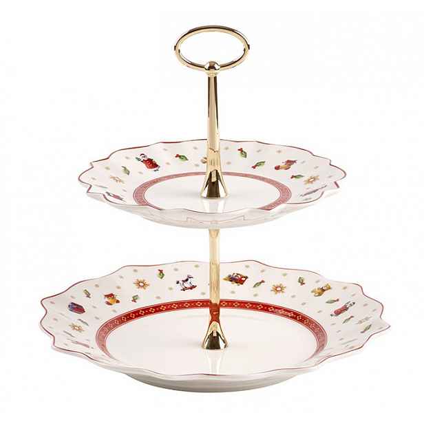 Villeroy & Boch Toy´s Delight vánoční etažér malý, 24 cm, bílá