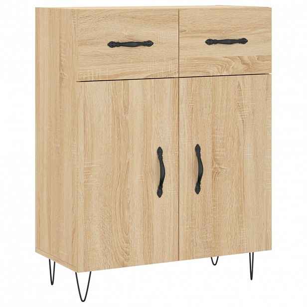 vidaXL Příborník dub sonoma 69,5 x 34 x 90 cm kompozitní dřevo