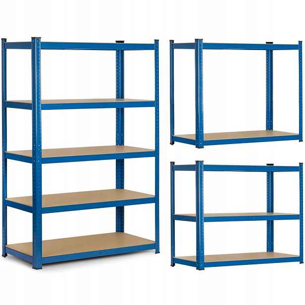 Kovový regál do skladu 150 x 75 x 30 Humberg 4842