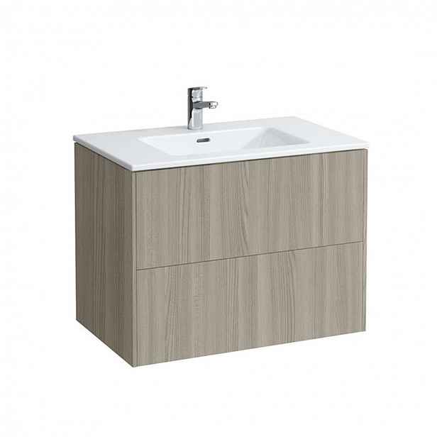 Laufen Pro S - Skříňka s umyvadlem, 59x79x49 cm, 2 zásuvky, světlý jilm H8649612621041