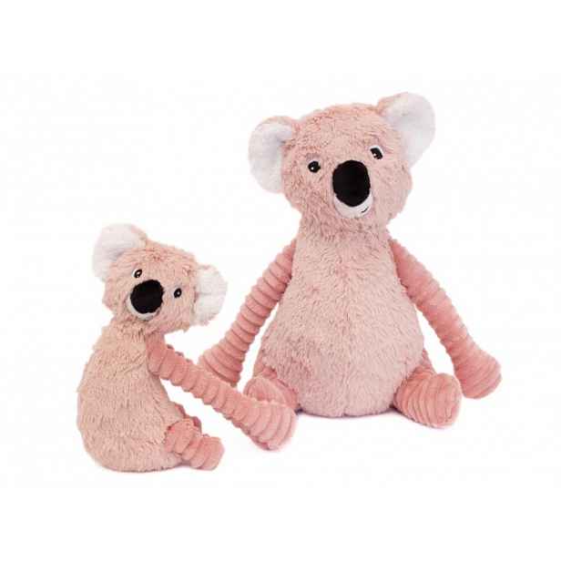 Les Déglingos Plyšový koala - máma s miminkem barva: růžová