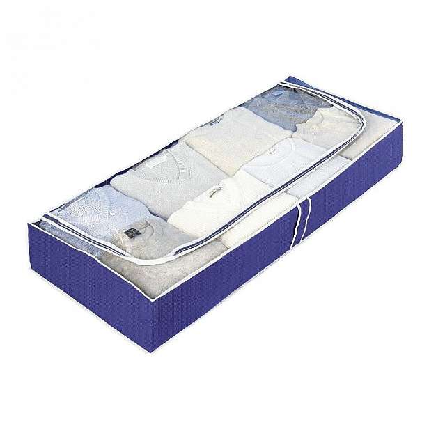 Modrý úložný box Wenko Ocean, délka 103 cm