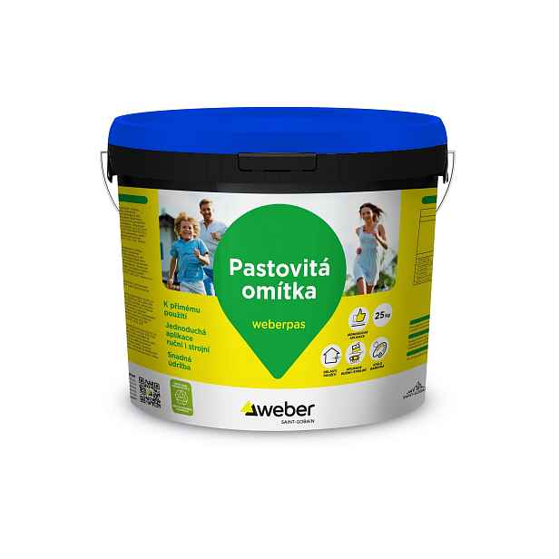 Omítka silikátová weberpas silikát zrnitá 2 mm HN5D 25 kg