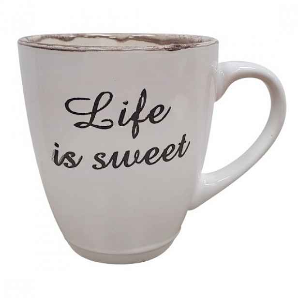 Porcelánový hrnek, 450 ml, "Old Letter" - Viejo Valle