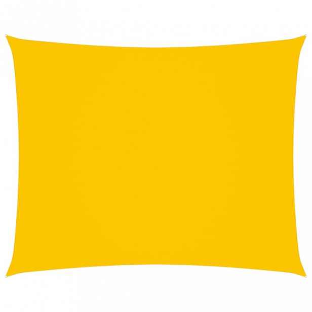 Stínící plachta obdélníková 5 x 6 m oxfordská látka Dekorhome Žlutá