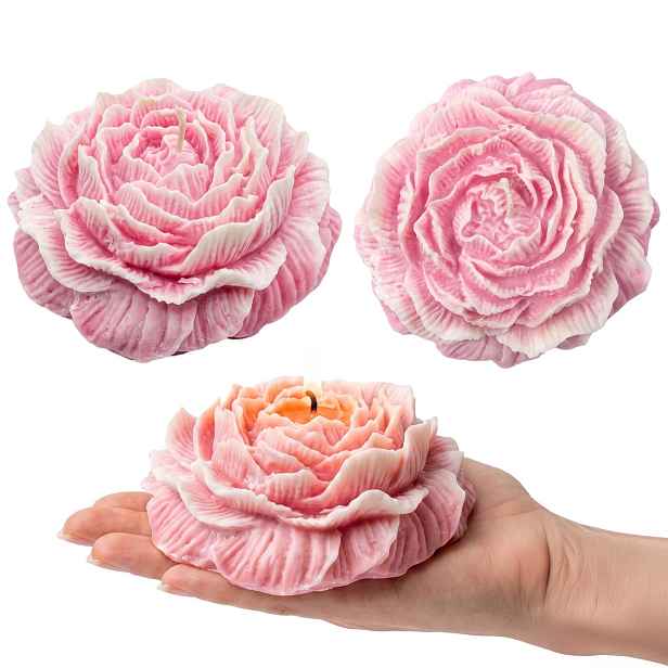 Velká Dekorativní Vonná Svíčka Peony XXL Ručně Vyráběná Hruška Lunari