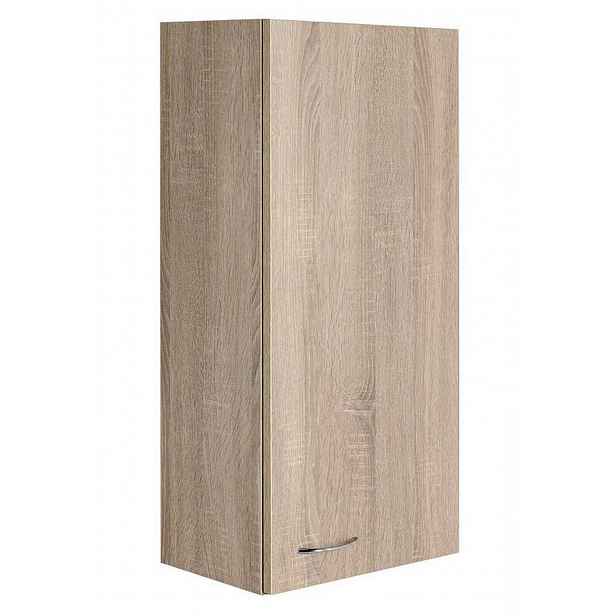 Aqualine Keramia Fresh - Horní skříňka 35x76x23 cm, 1 dvířka L/P, dub platin 50336
