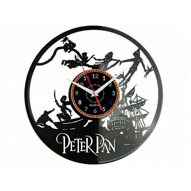 Peter Pan Dárek Originální dekorace do domu Hodiny z vinylové desky