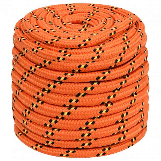 vidaXL Víceúčelové užitkové lano 16 mm 25 m Oranžová PP