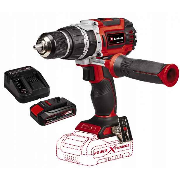 Einhell Aku Vrtačka Udar Tp-cd 18/60 4514205 Sada Akumulátor 2,5A