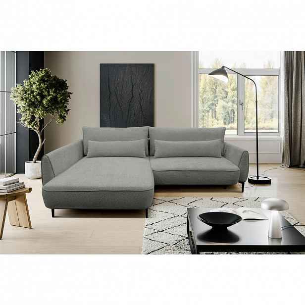 MID.YOU ROHOVÁ SEDAČKA, textil, šedá
