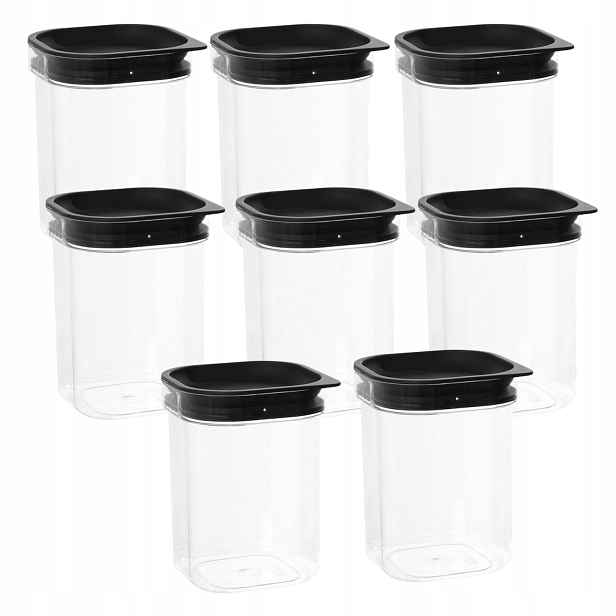 Plast Team 8x Dóza na potraviny sypká 1,6 L