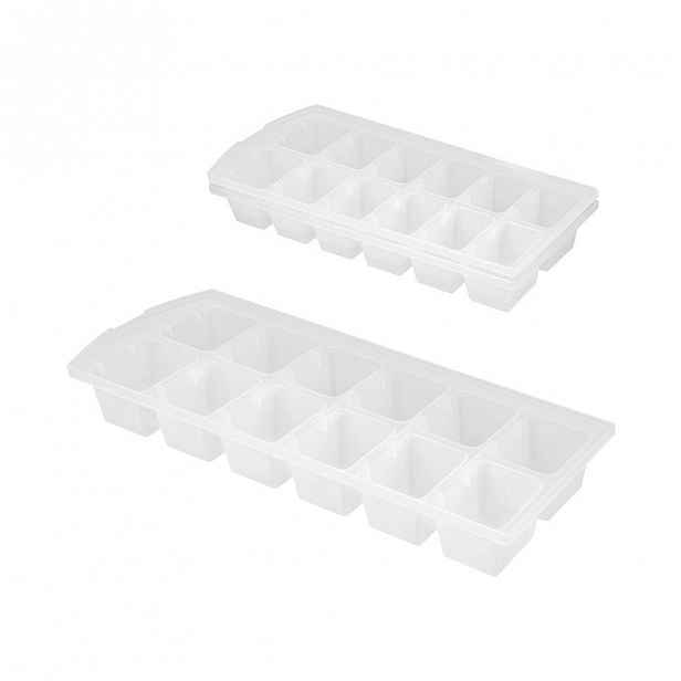 Sada 2 bílých formiček na led Metaltex Ice Cube