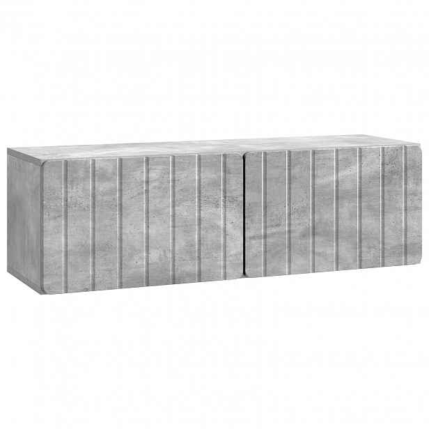 vidaXL Nástěnná TV skříň 98 x 31 x 30 cm Betonově šedá