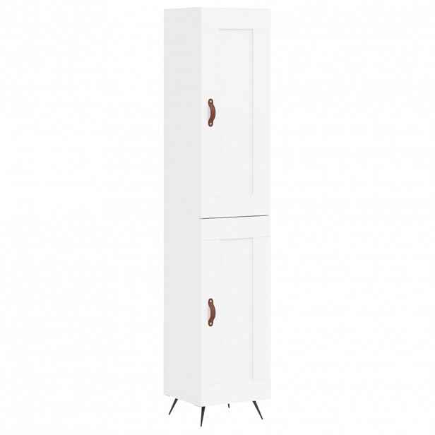 vidaXL Skříň highboard bílá 34,5 x 34 x 180 cm kompozitní dřevo
